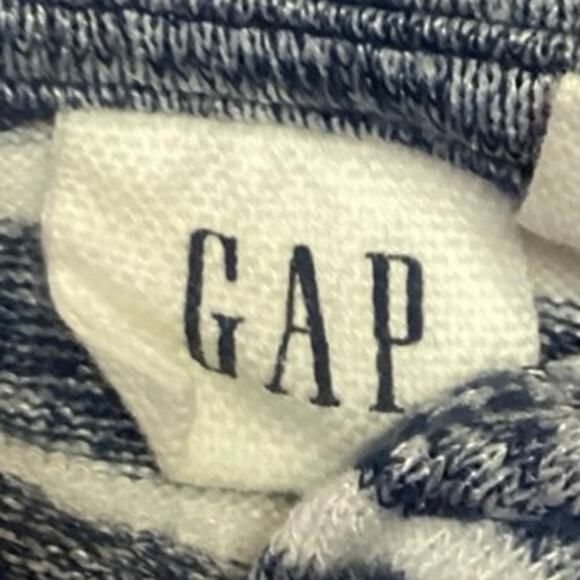 Gap Women's Blue Striped Scoop Neck Sleeveless Stretch Pullover Tank Top Size M - Picture 3 of 4